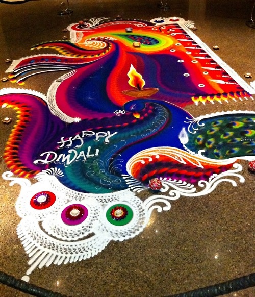colorful rangoli design 1