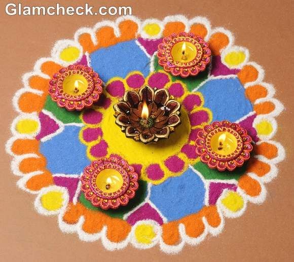 diwali rangoli design by kavitha nandani 1