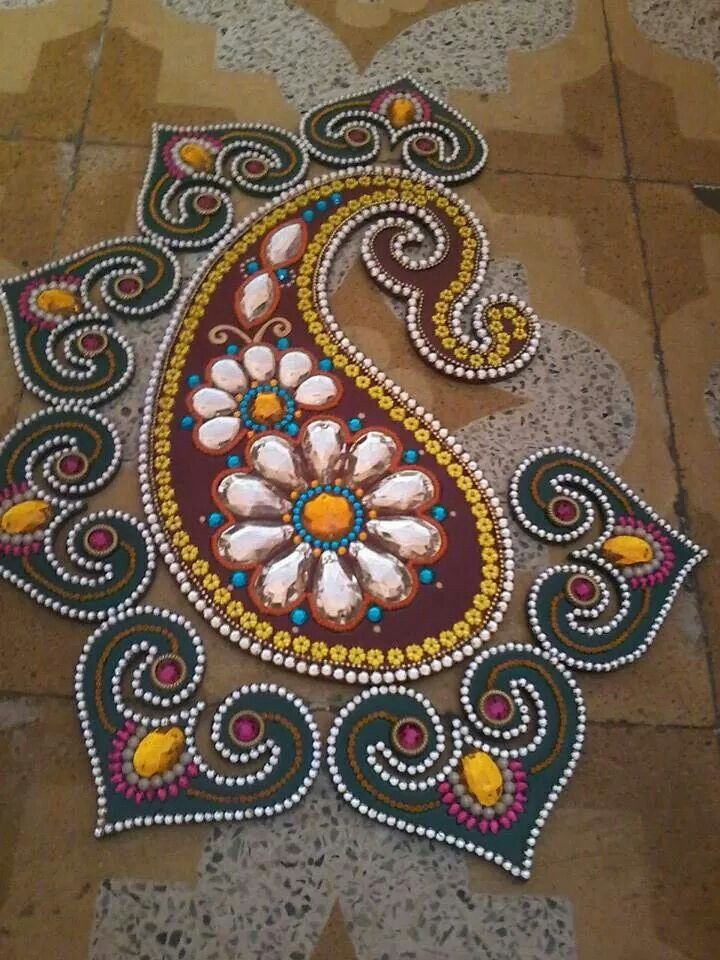 kundan rangoli design by anupa ajgaonkar 1