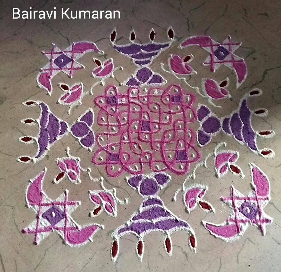 margali kolam design by bairavi kumaran 1
