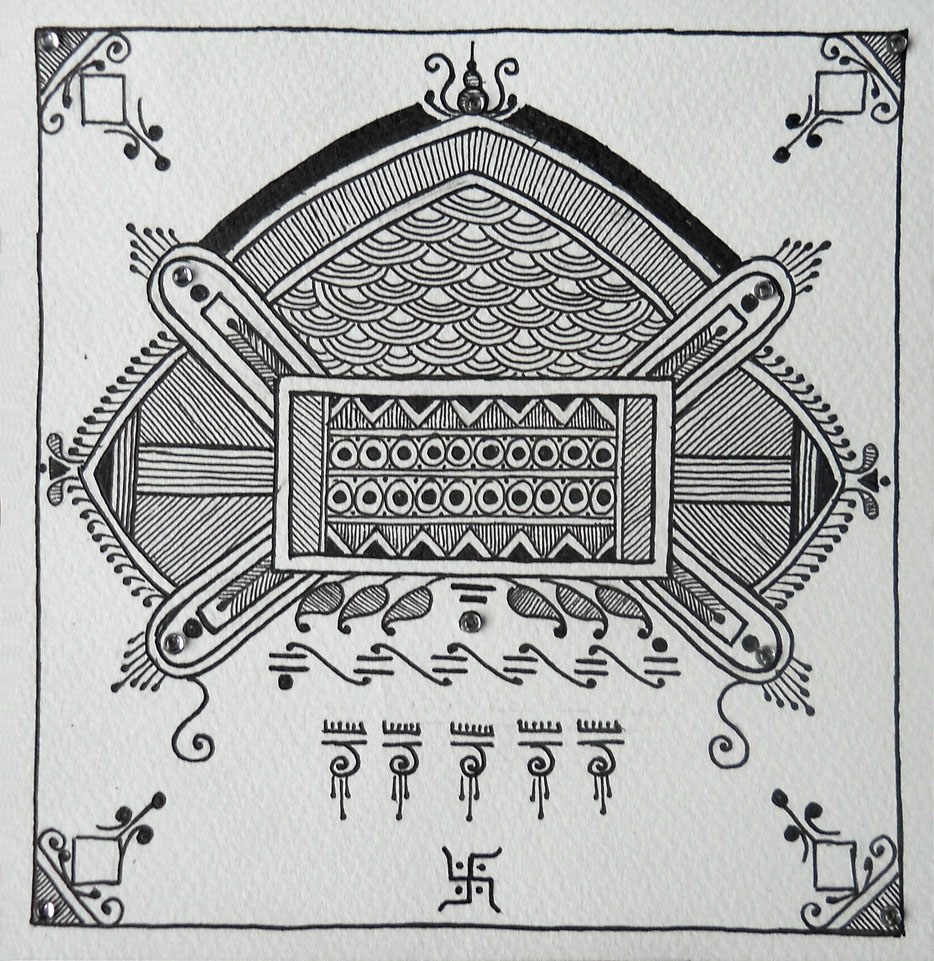 mandana rangoli design 10