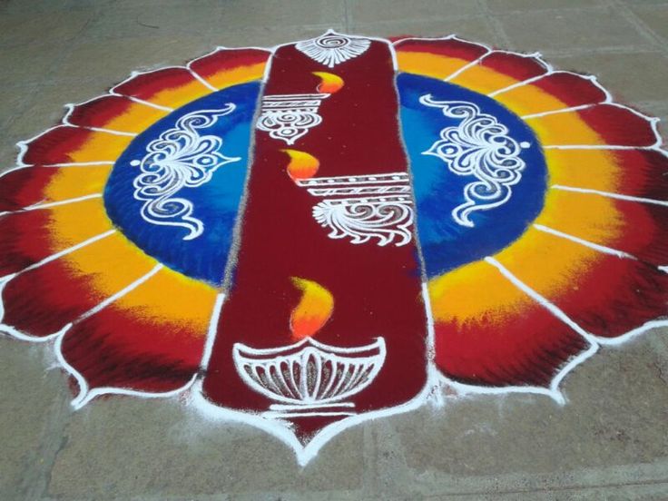 sanskar bharti rangoli design by shireen kauser 11