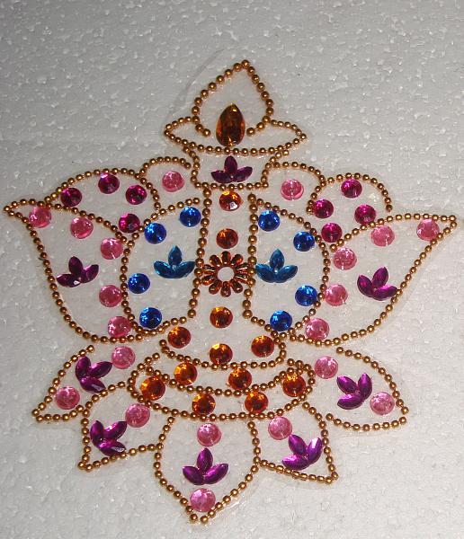 kundan rangoli design by neeta 13