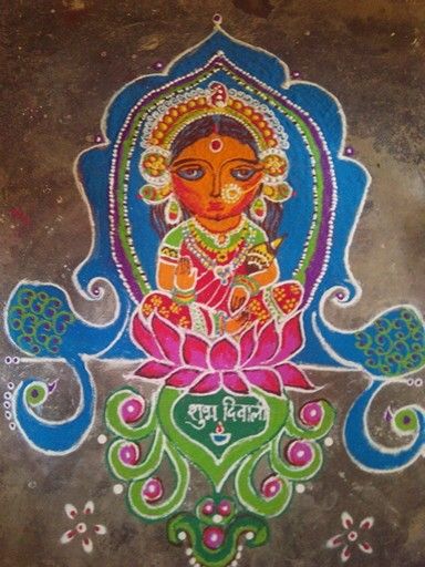 diwali rangoli design by shweta punekar 14