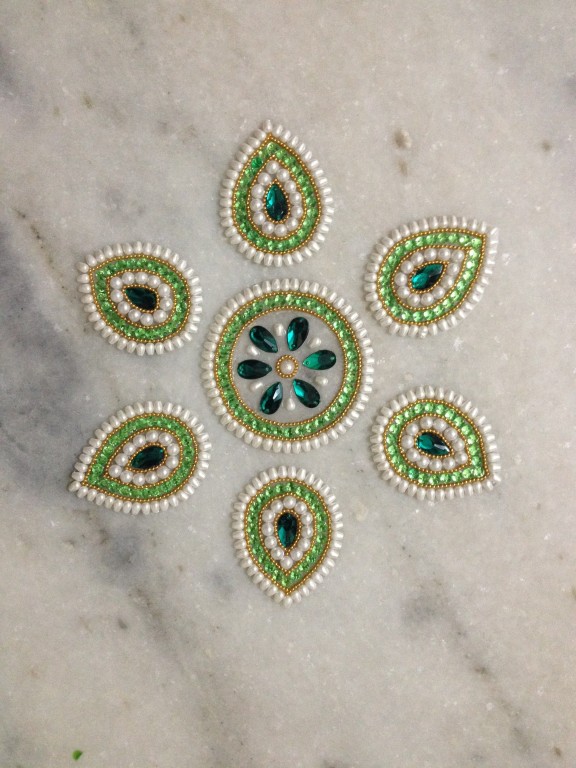 kundan rangoli design by neeta 14