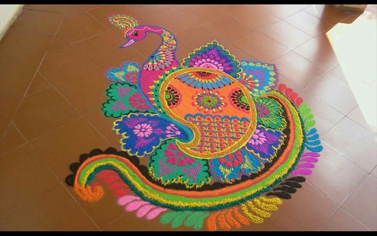 mash peacock kolam design by jyoti dhaage 14