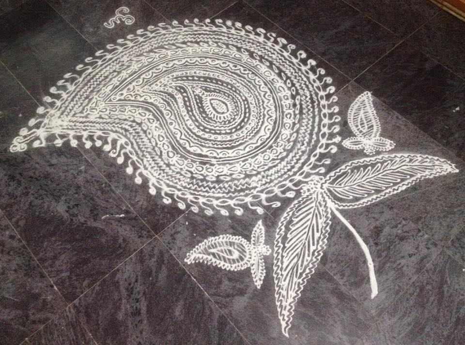 freehand kolam design by saroja krishnamoorthy 17