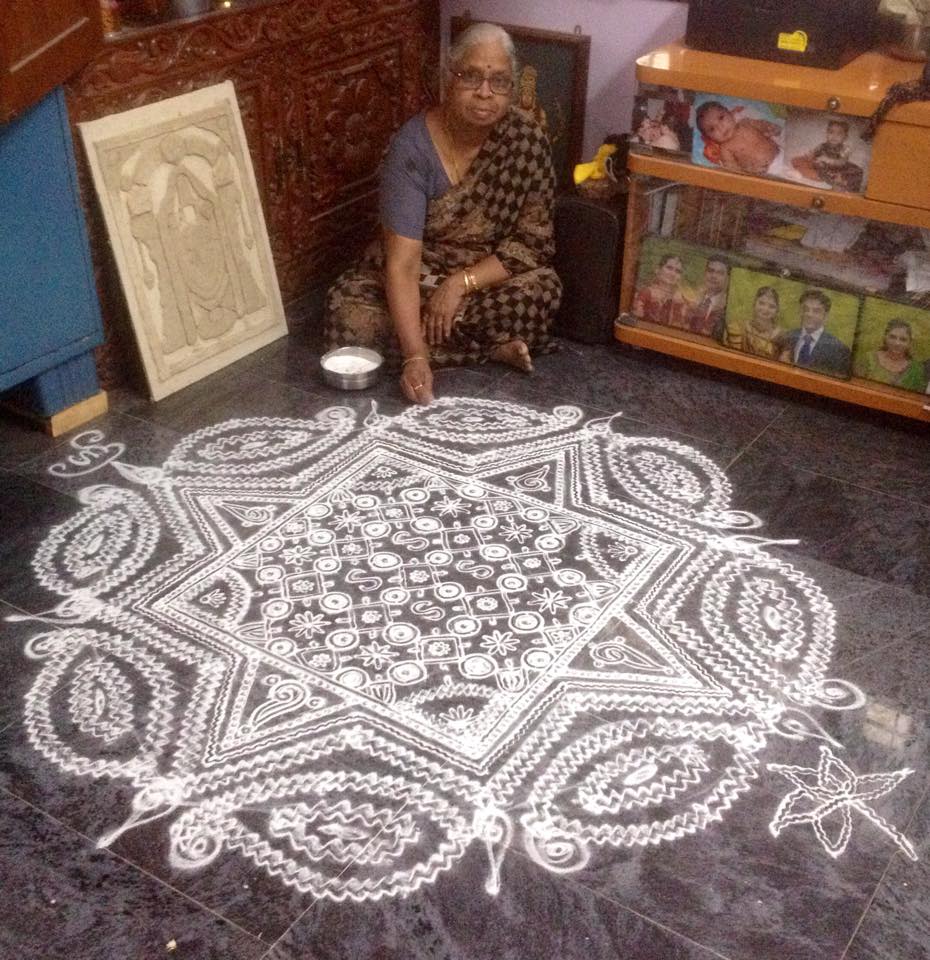 freehand kolam design by saroja krishnamoorthy 18