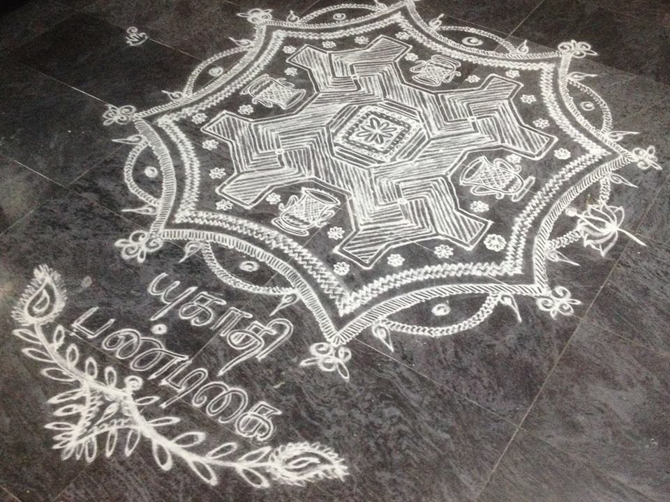 ugadi festival kolam design by saroja krishnamoorthy 18