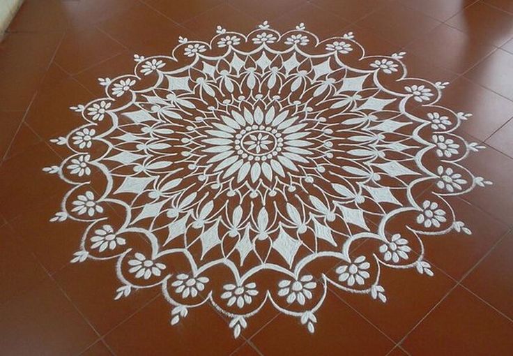 freehand rangoli design by homemakeoverin 19