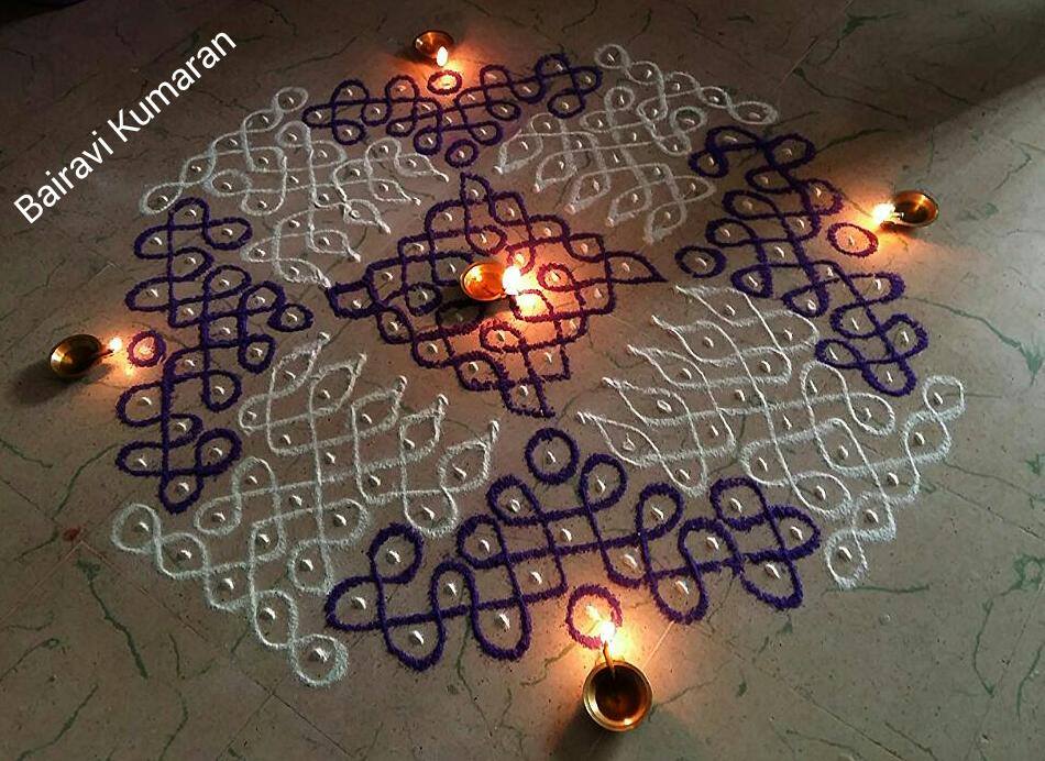 sikku kolam design by bairavi kumaran 2