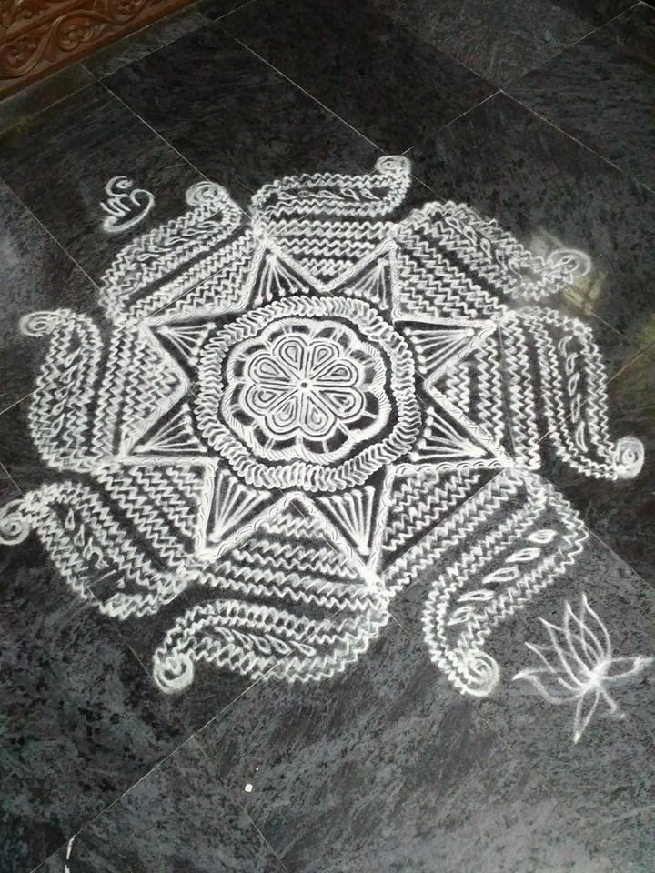 freehand kolam design by saroja krishnamoorthy 21