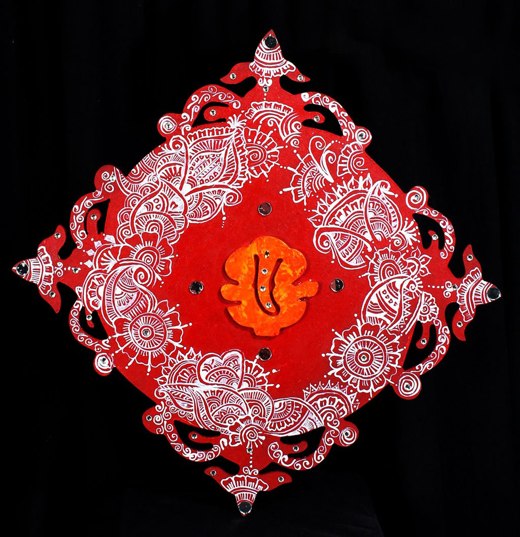 wall painting mandana rangoli design 24