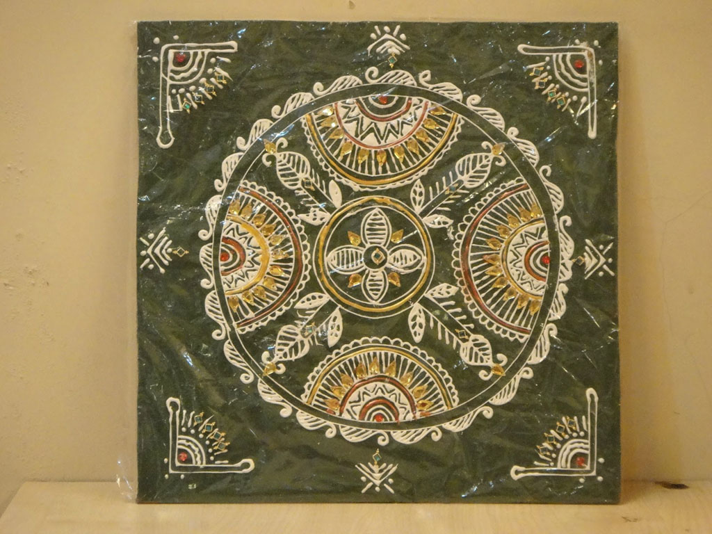 canvas mandana rangoli design 3
