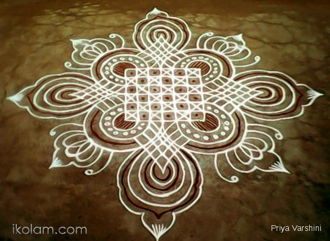 diwali alpana design by priya varshini 3