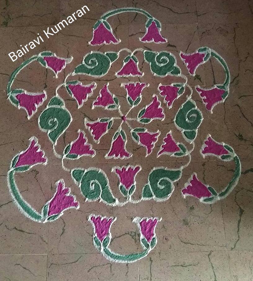 margali kolam design by bairavi kumaran 3