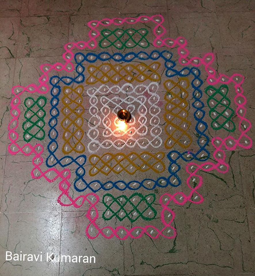 sikku kolam design by bairavi kumaran 4