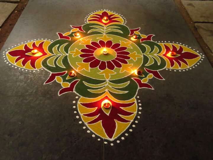 diwali rangoli design by nupur saxena 8