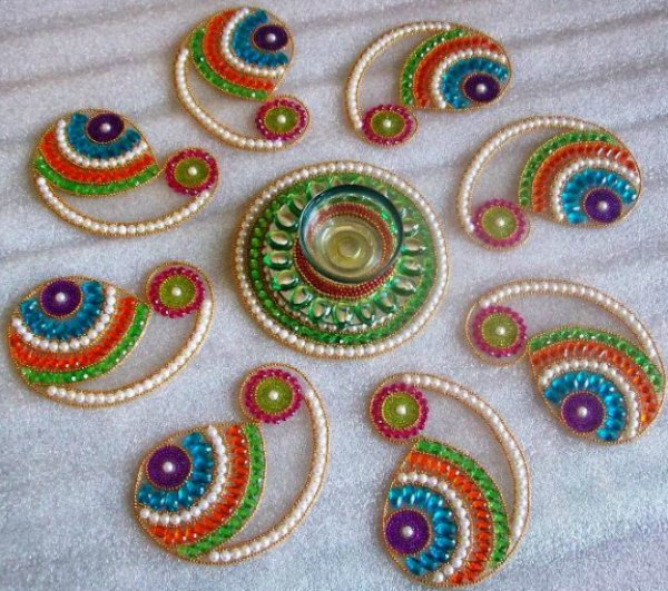 kundan rangoli design by neeta 8
