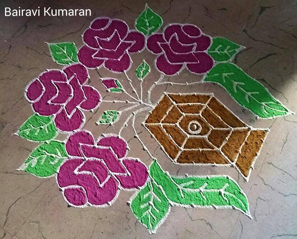 margali kolam design by bairavi kumaran 8