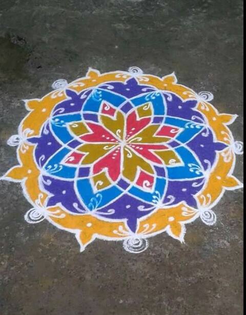 Tamilnadu Rangoli by Madhana Rajaguru