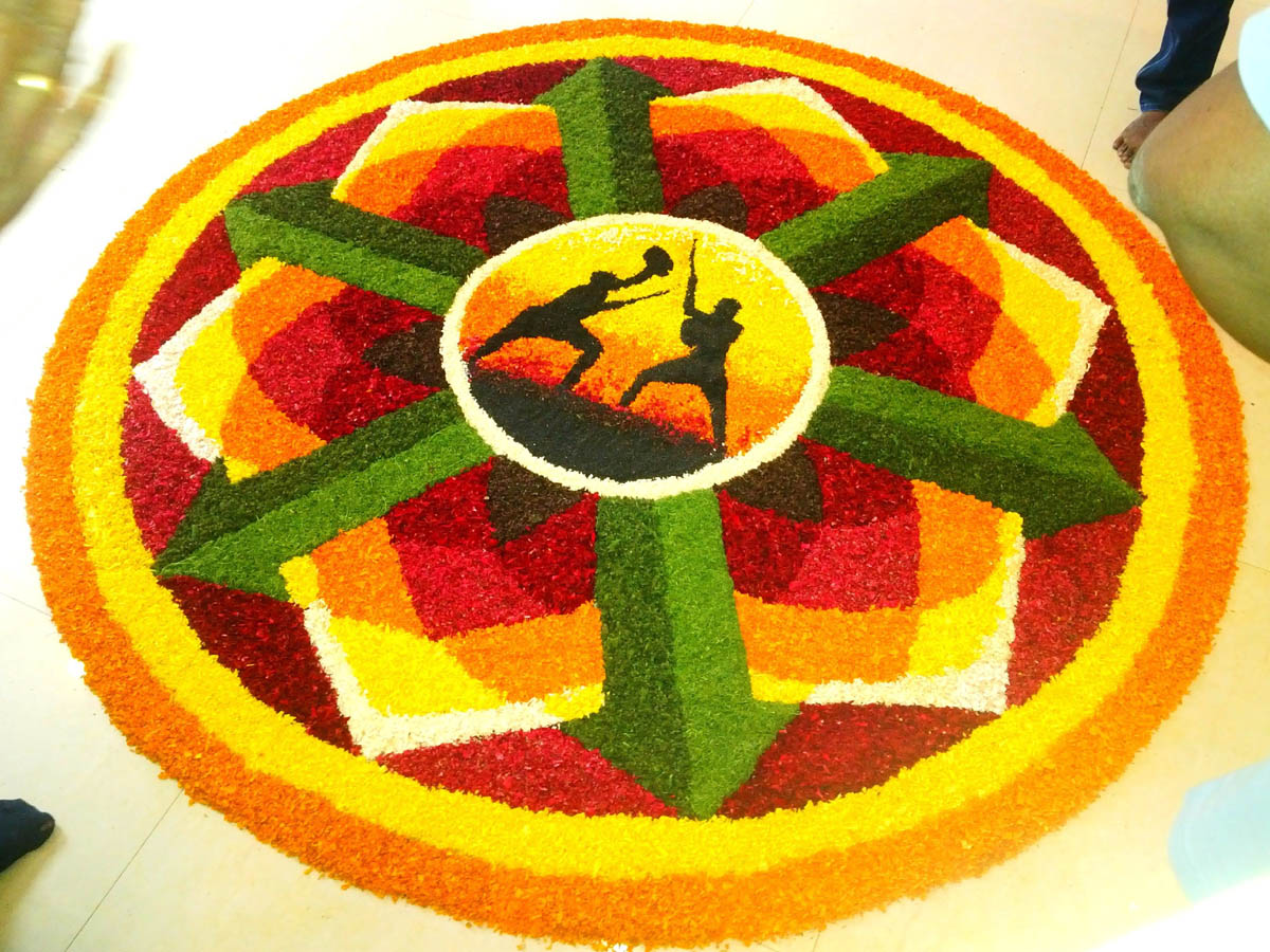 pookalam rangoli design onam 9