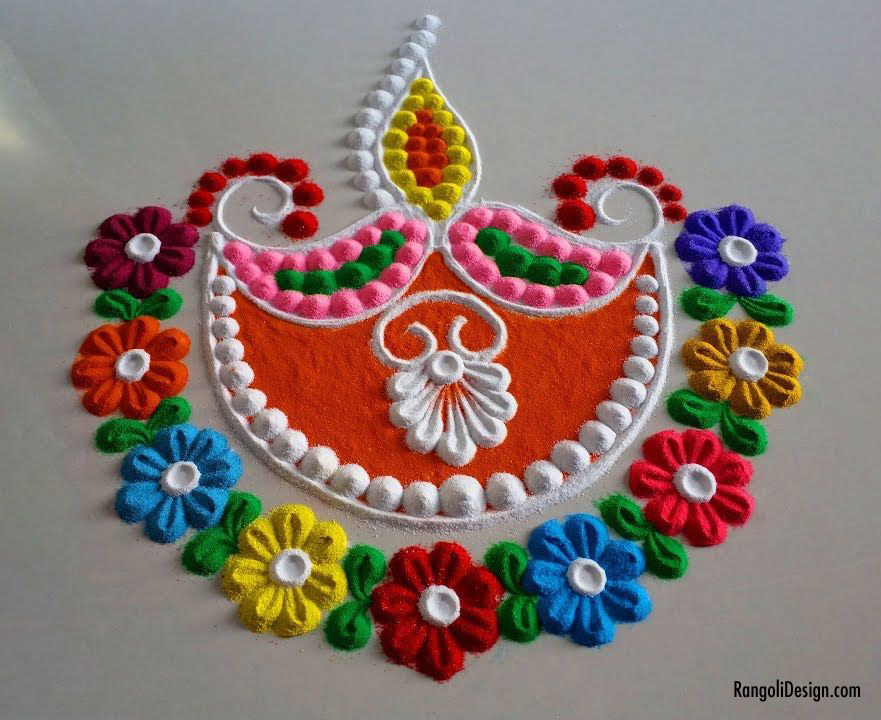 lighting rangoli design by deepak 13