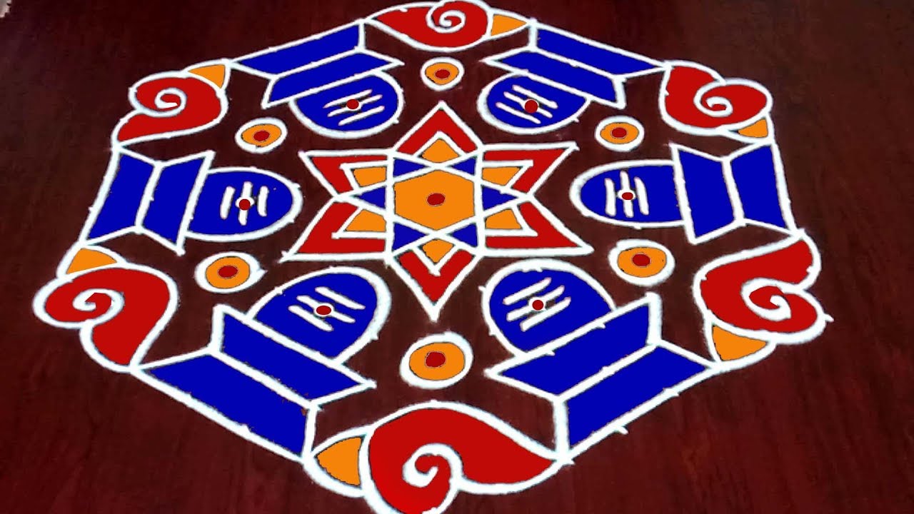 rangoli design mahashivarathri 14