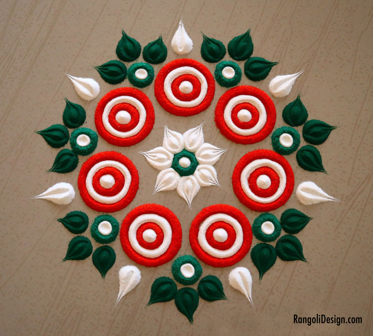 pile rangoli design kids floral pattern by menaka rangoli 25