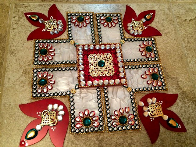 acrylic rangoli design 10