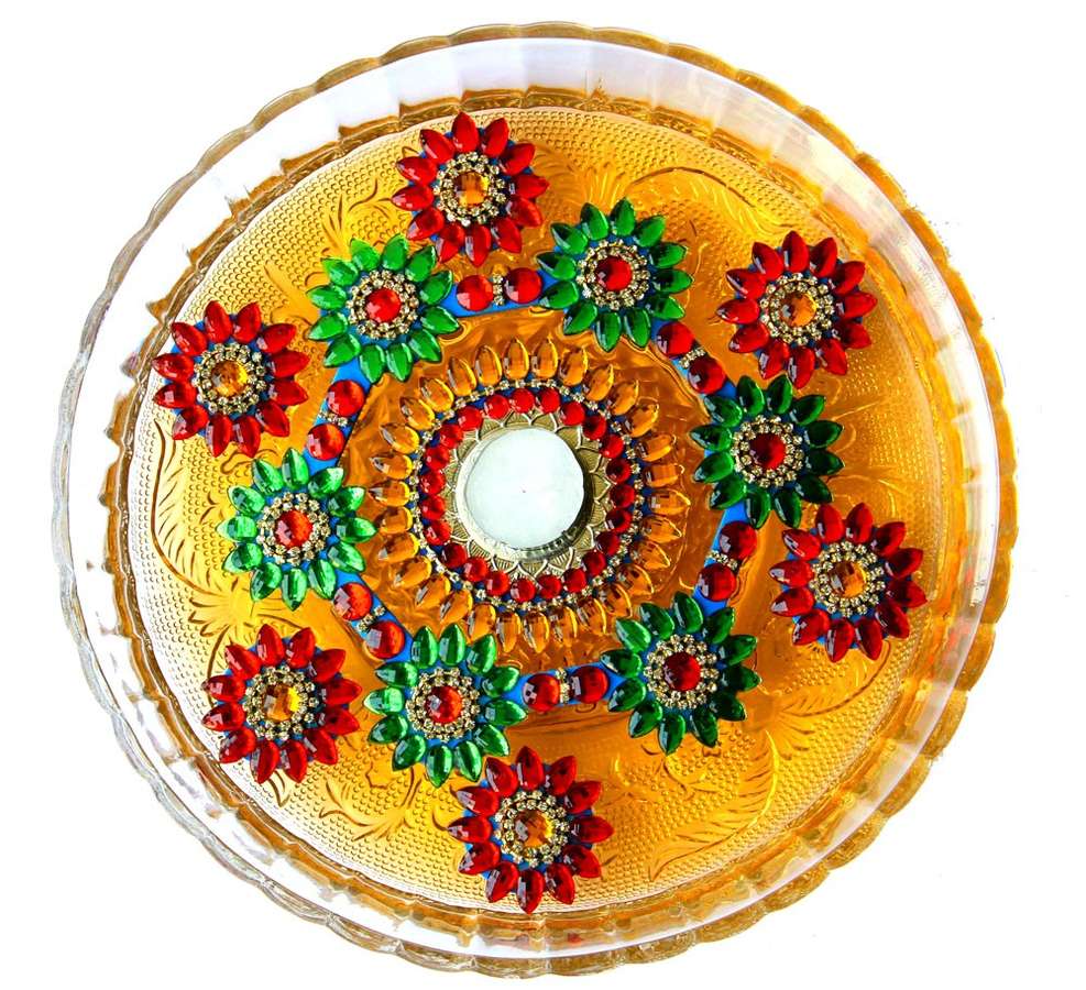 glass rangoli design 10
