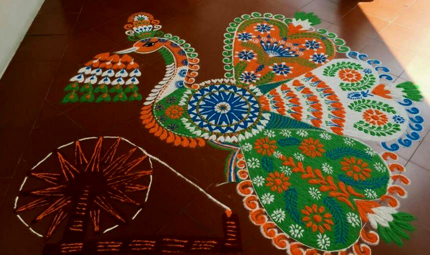 independence day festival rangoli design by maash 10