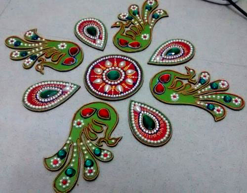 acrylic rangoli design 11
