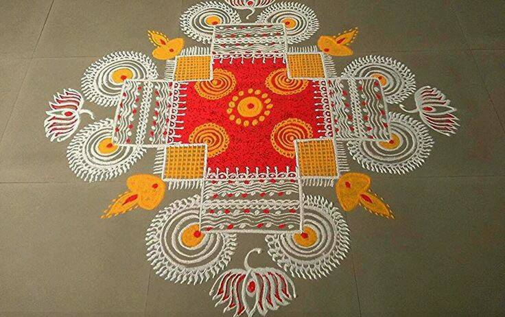 diwali rangoli design by umaji 11