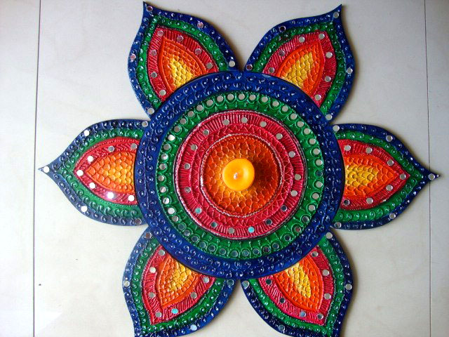 wooden rangoli design 12