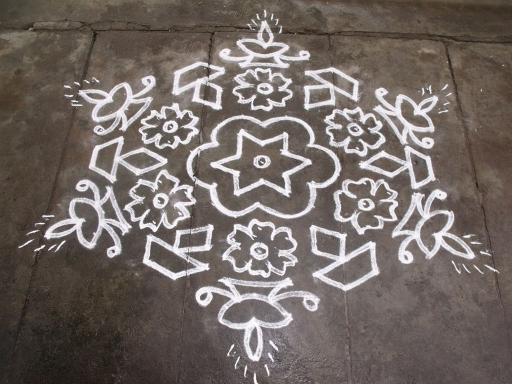 dotted kolam 14