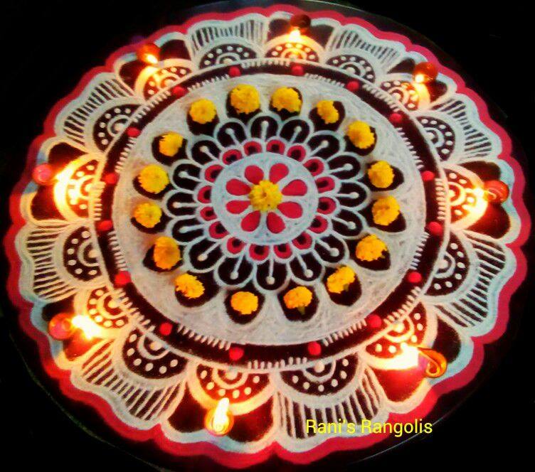 diwali rangoli design by rani 16