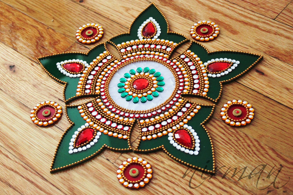 acrylic rangoli design by nirman 2