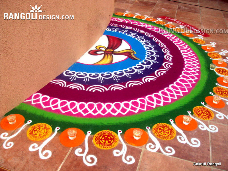 best rangoli design diwali by aakruti 2