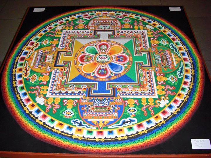 tibetan sand painting rangoli design 20