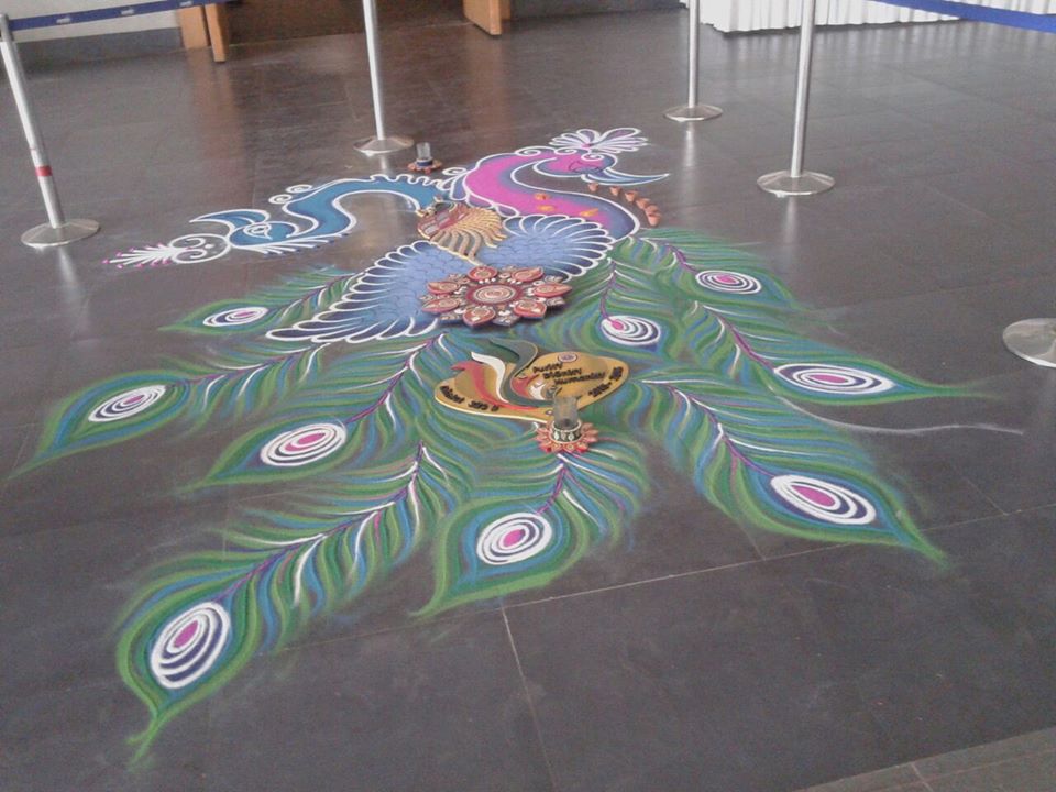 diwali rangoli design by aakruti 25