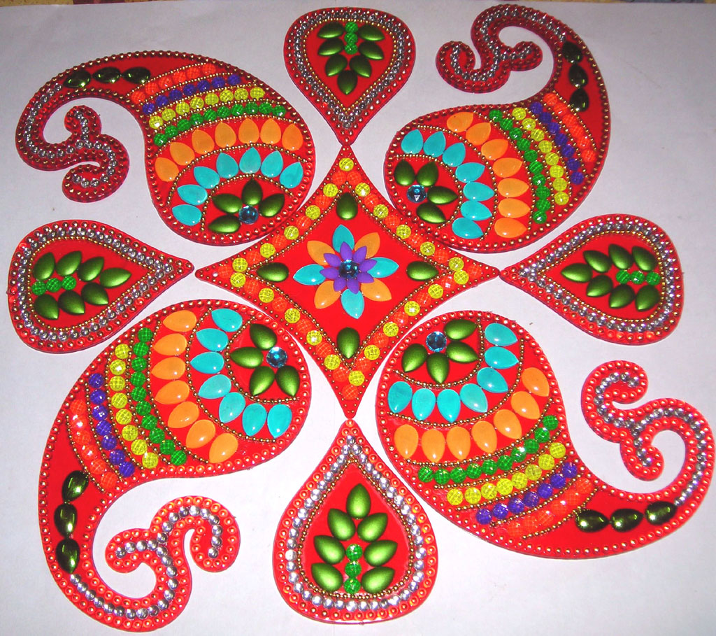 acrylic rangoli design 4