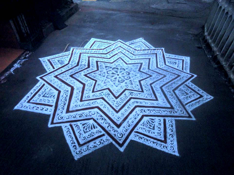 diwali rangoli design by aakruti 5