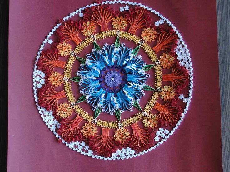 quilling mandala rangoli design 5