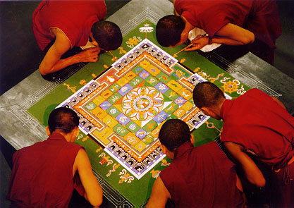 tibetan sand painting rangoli design 5