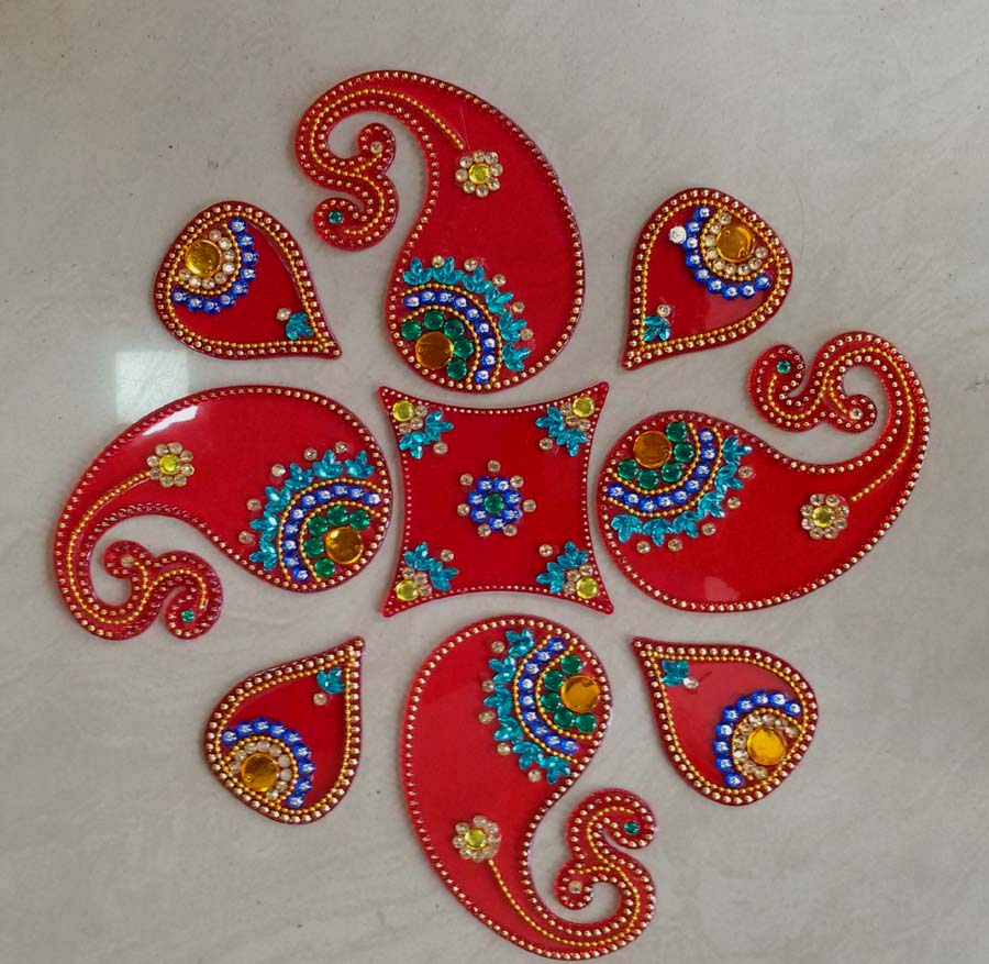acrylic rangoli design 7