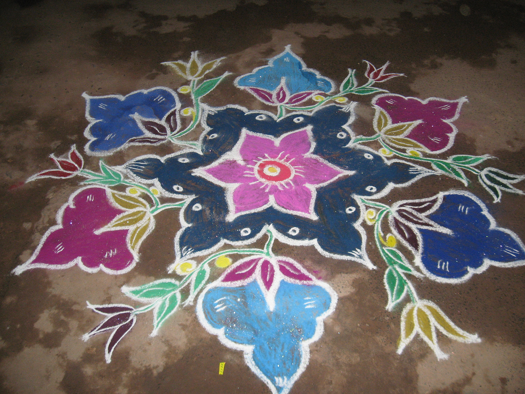 dotted kolam 7
