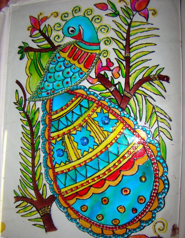 glass rangoli design 7