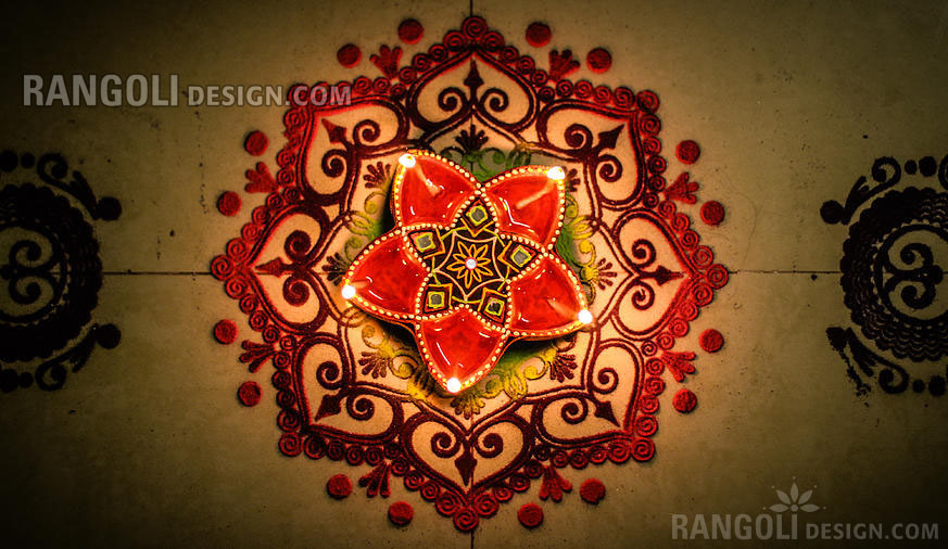 rangoli design for diwali by rakshit pitalia 7