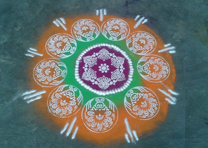stencil rangoli design 7